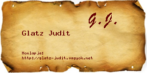 Glatz Judit névjegykártya